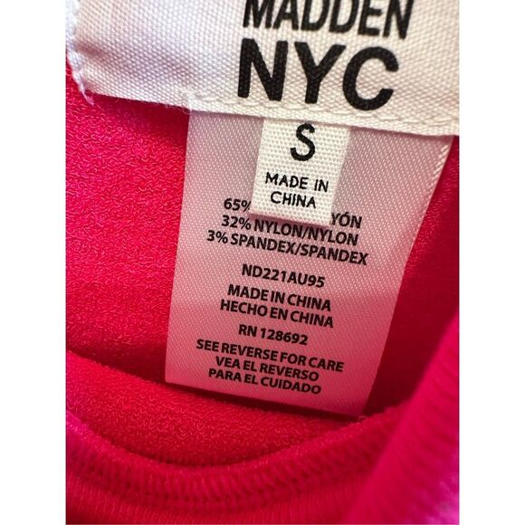 Madden NYC Pink Sleeveless Mockneck Turtleneck Dress Size Small New - Picture 4 of 5